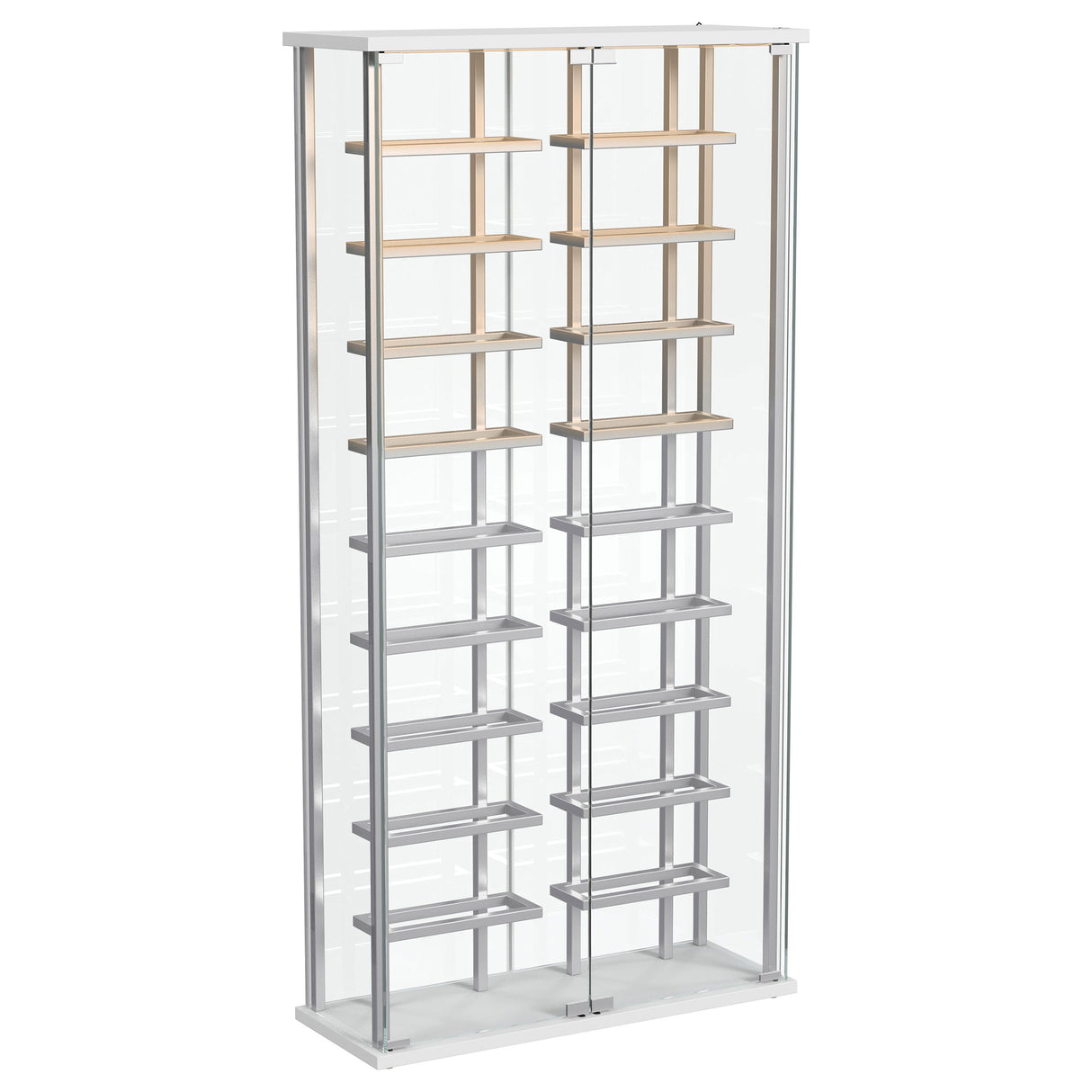 Montara Tempered Glass Wine Cabinet with LED Lighting