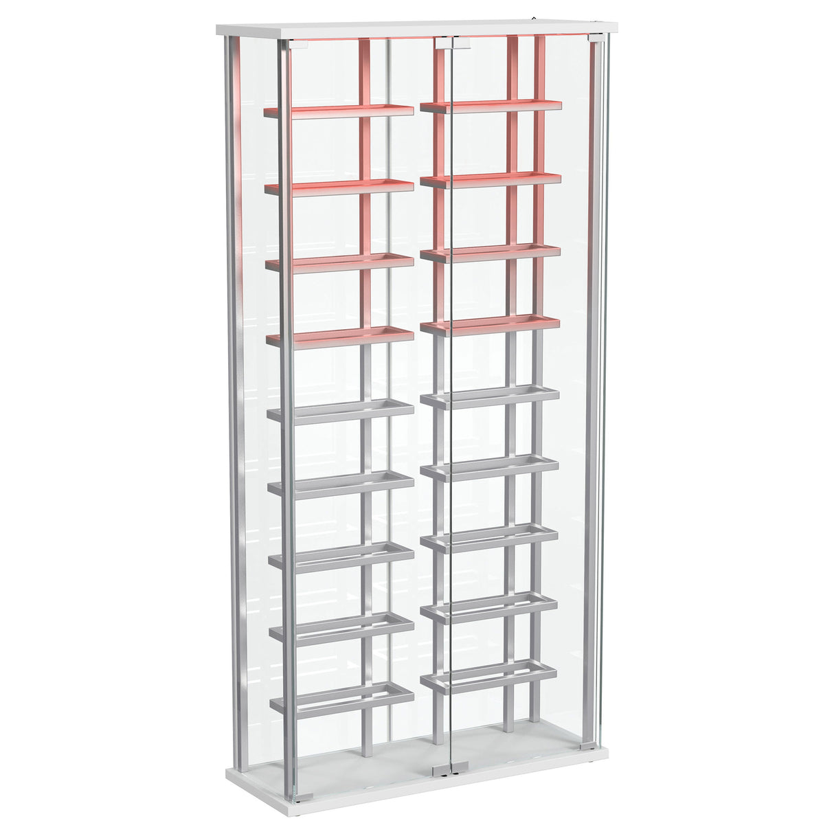 Montara Tempered Glass Wine Cabinet with LED Lighting