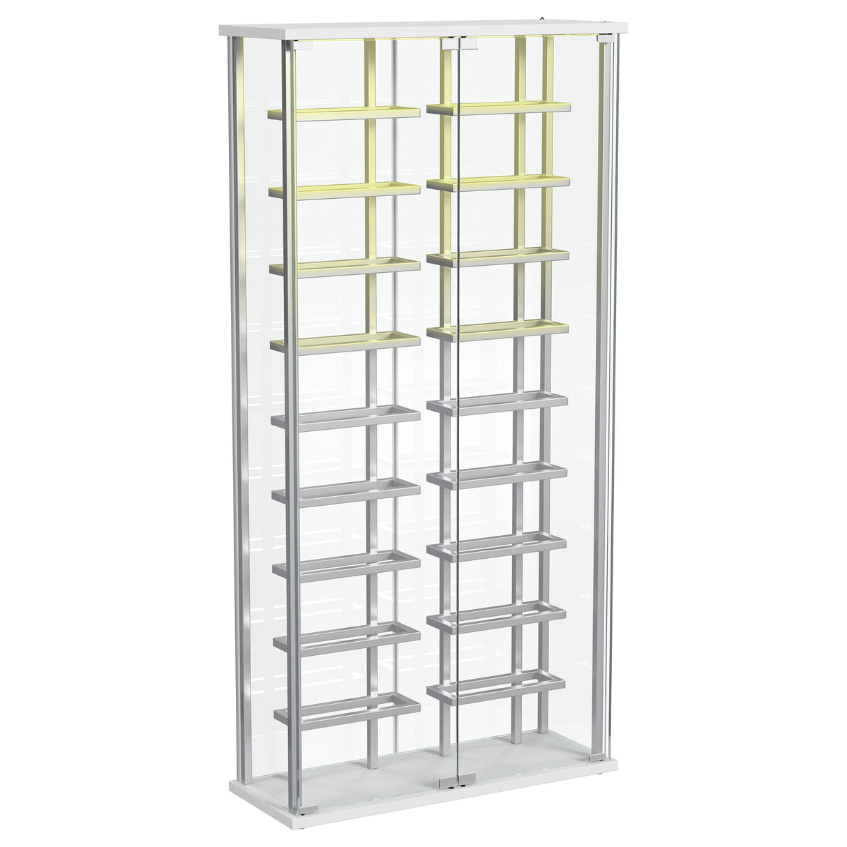 Montara Tempered Glass Wine Cabinet with LED Lighting