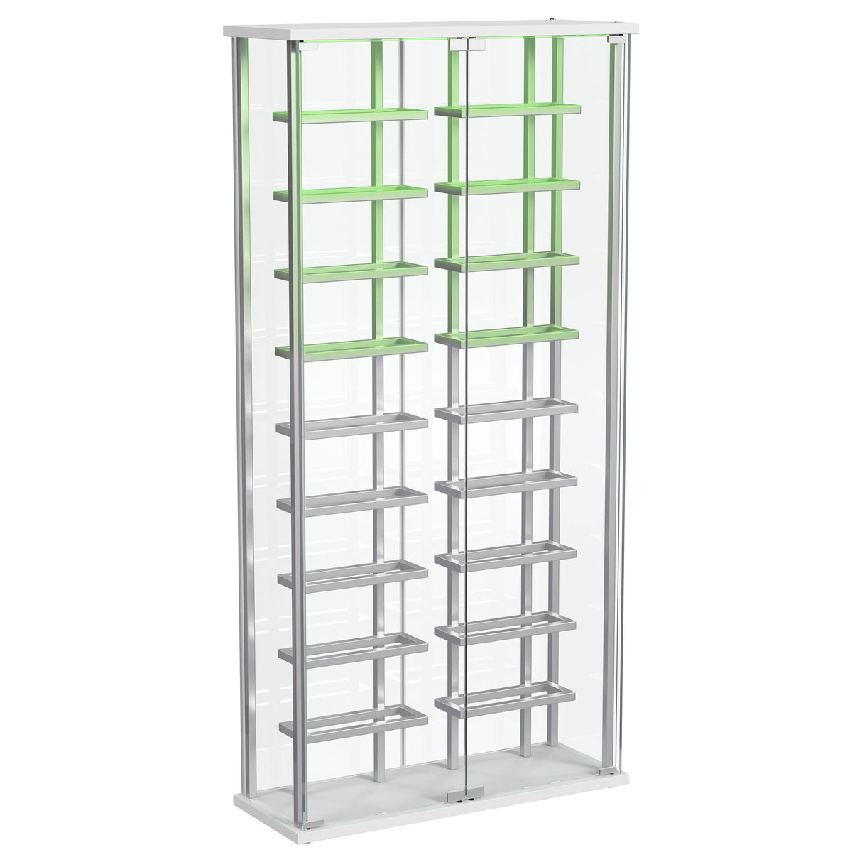Montara Tempered Glass Wine Cabinet with LED Lighting