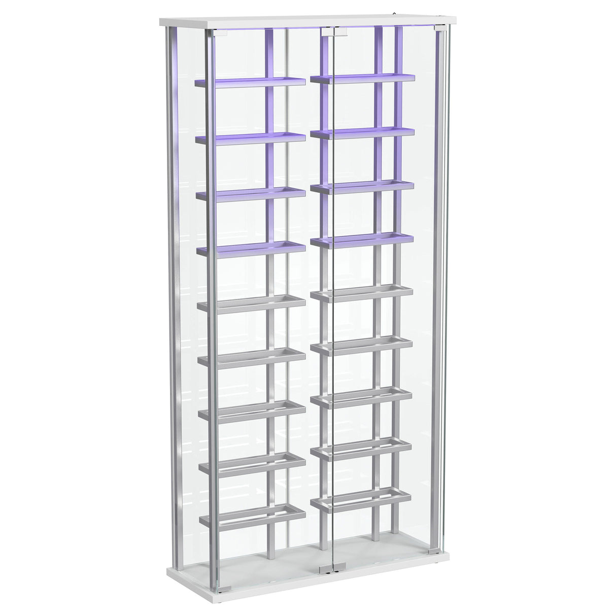 Montara Tempered Glass Wine Cabinet with LED Lighting