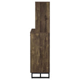 Mendoza 2-Door Wine Cabinet, Rustic Oak