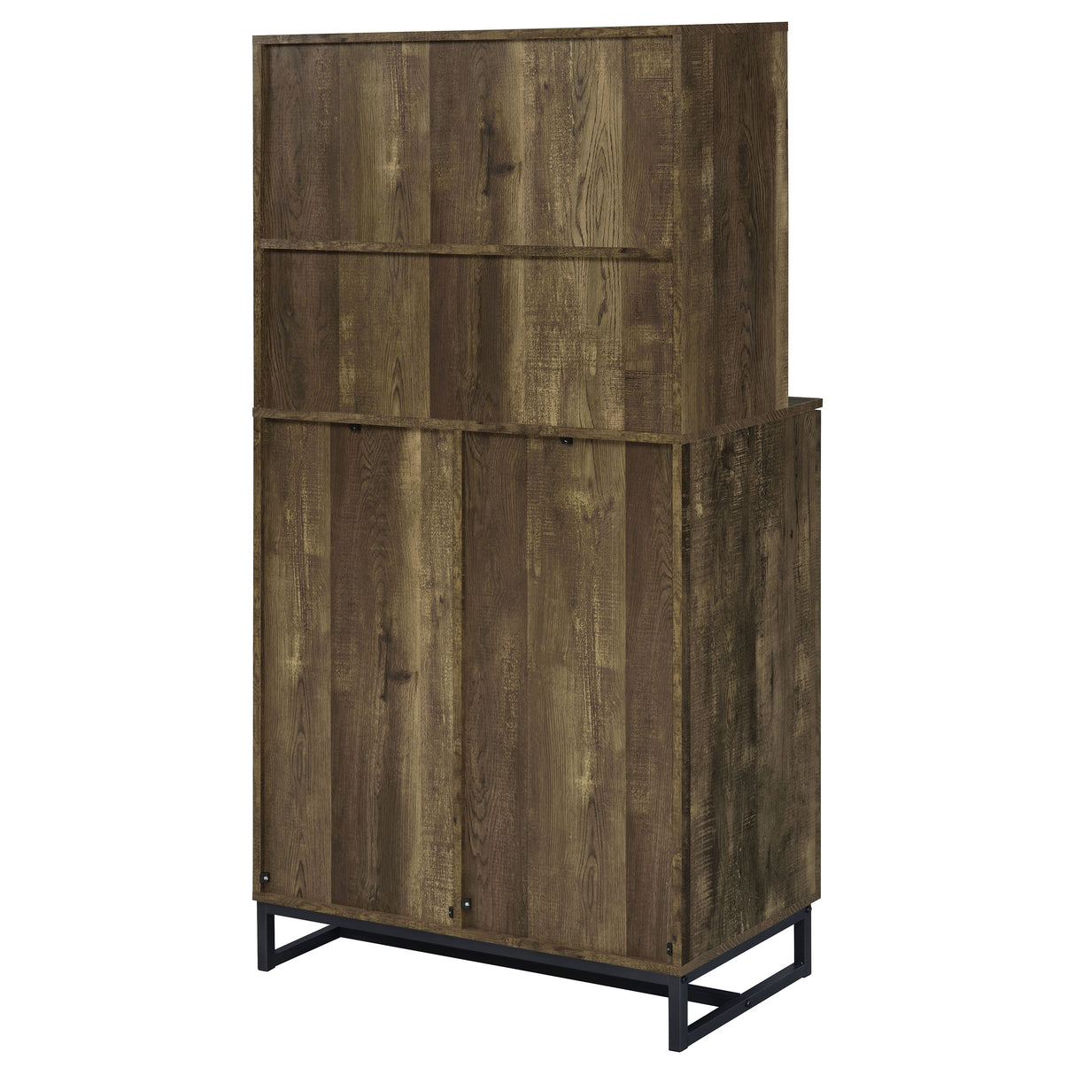 Mendoza 2-Door Wine Cabinet, Rustic Oak