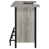 Bellemore Freestanding Home Bar Wine Cabinet Grey Driftwood