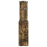 Belvedere 5-Shelf Home Bar Table, Rustic Nutmeg
