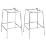 Jovani Acrylic Backless Bar Stool Chrome - Set of 2
