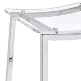 Jovani Acrylic Backless Bar Stool Chrome - Set of 2