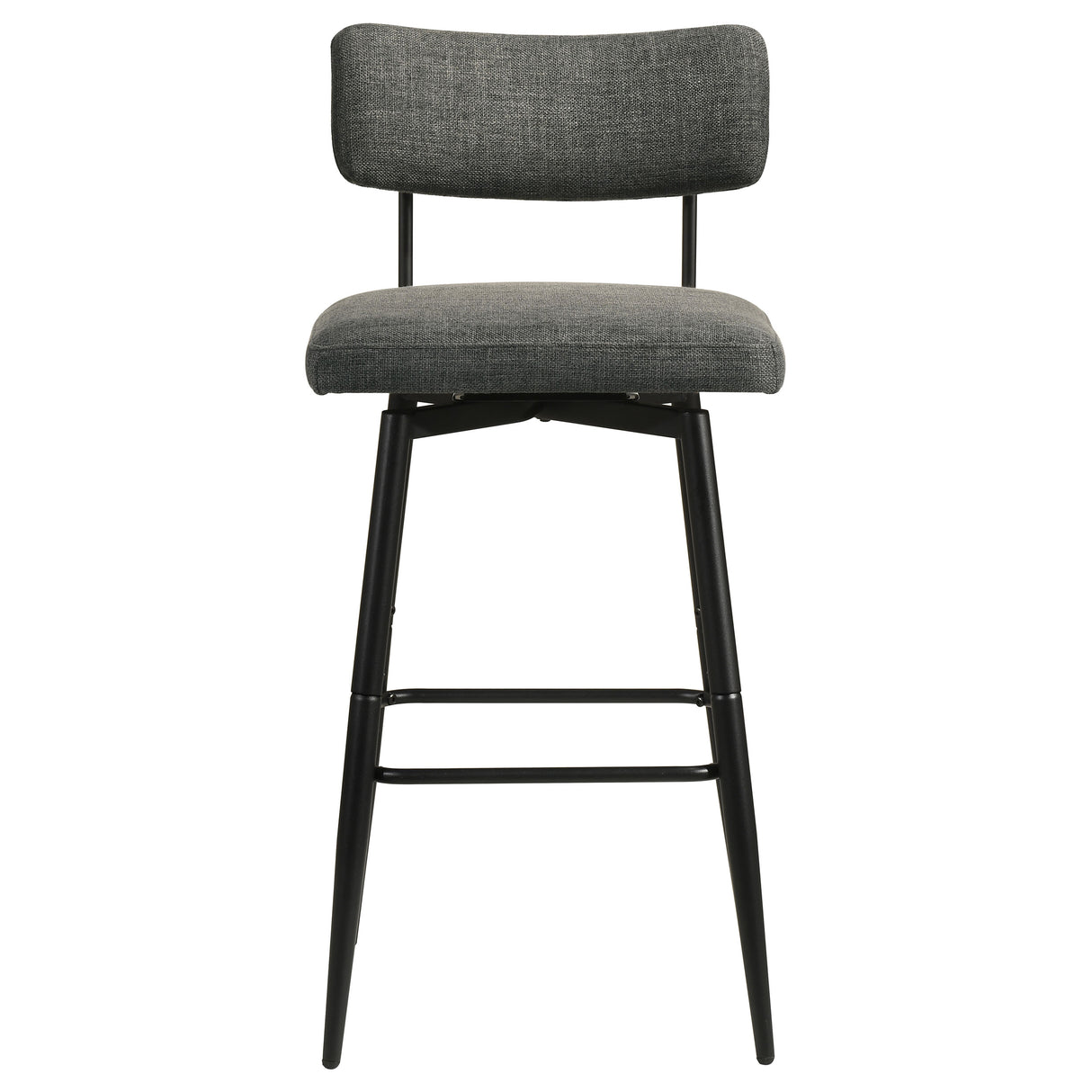 Levine Grey Fabric Swivel Bar Chair, Set of 2