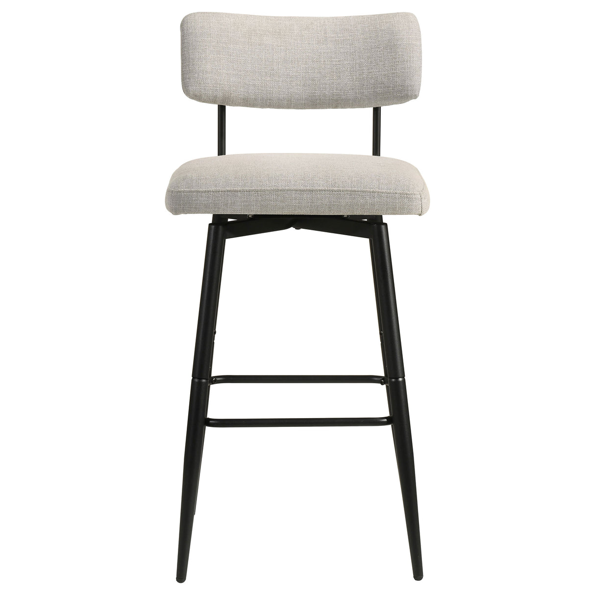 Levine Cream Fabric Swivel Bar Chairs, Set of 2