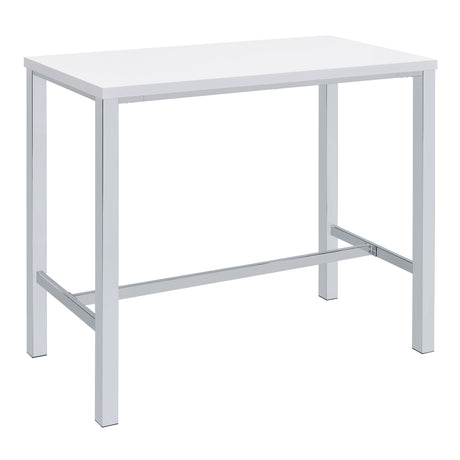 Natividad 5-Piece Pub Height Bar Table Set - White High Gloss