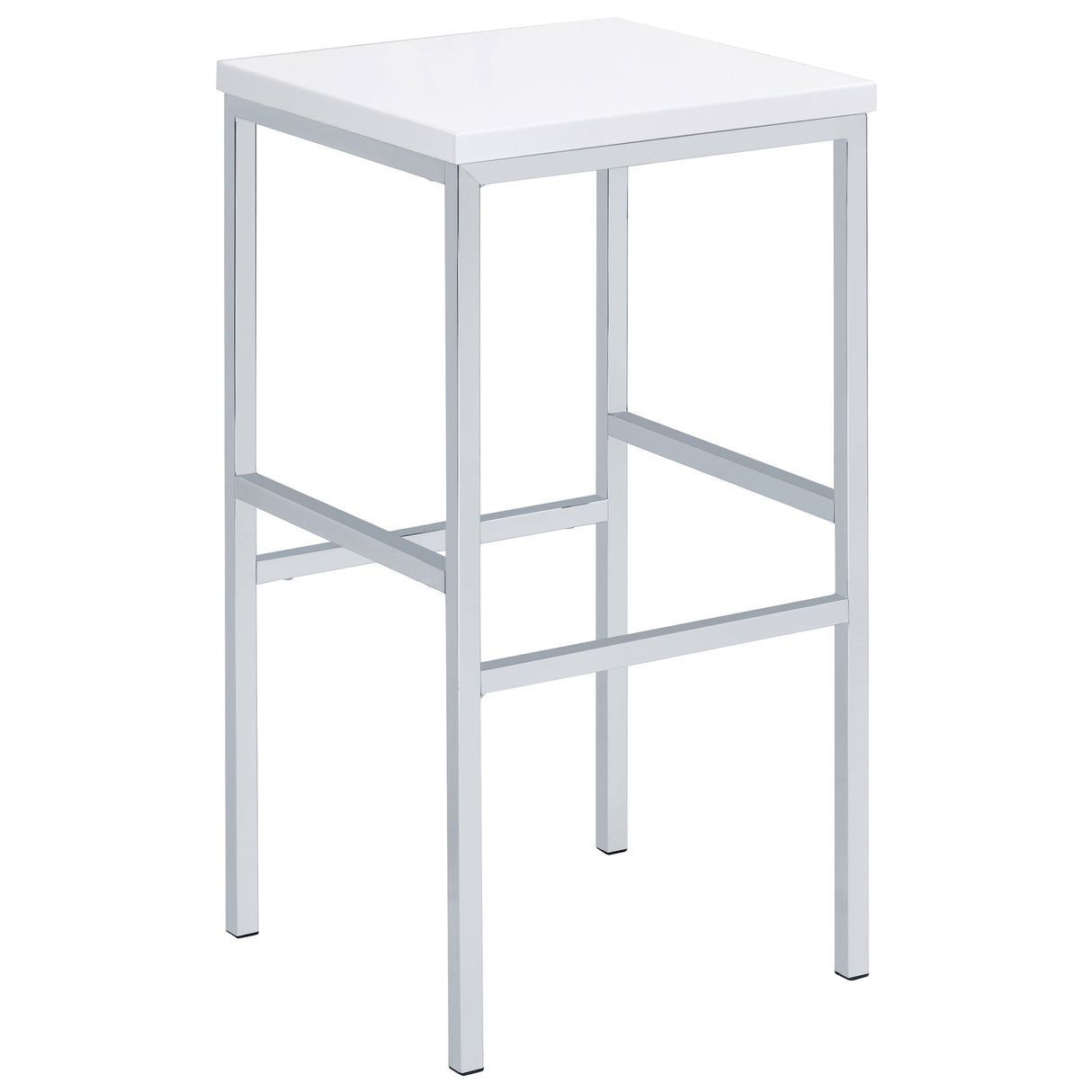 Natividad 5-Piece Pub Height Bar Table Set - White High Gloss