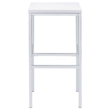 Natividad 5-Piece Pub Height Bar Table Set - White High Gloss