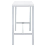 Natividad 5-Piece Pub Height Bar Table Set - White High Gloss