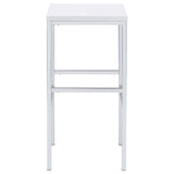 Natividad 5-Piece Pub Height Bar Table Set - White High Gloss