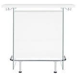 Acosta Freestanding Home Bar Wine Cabinet - White High Gloss