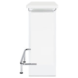 Acosta Freestanding Home Bar Wine Cabinet - White High Gloss