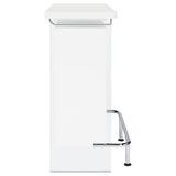 Acosta Freestanding Home Bar Wine Cabinet - White High Gloss