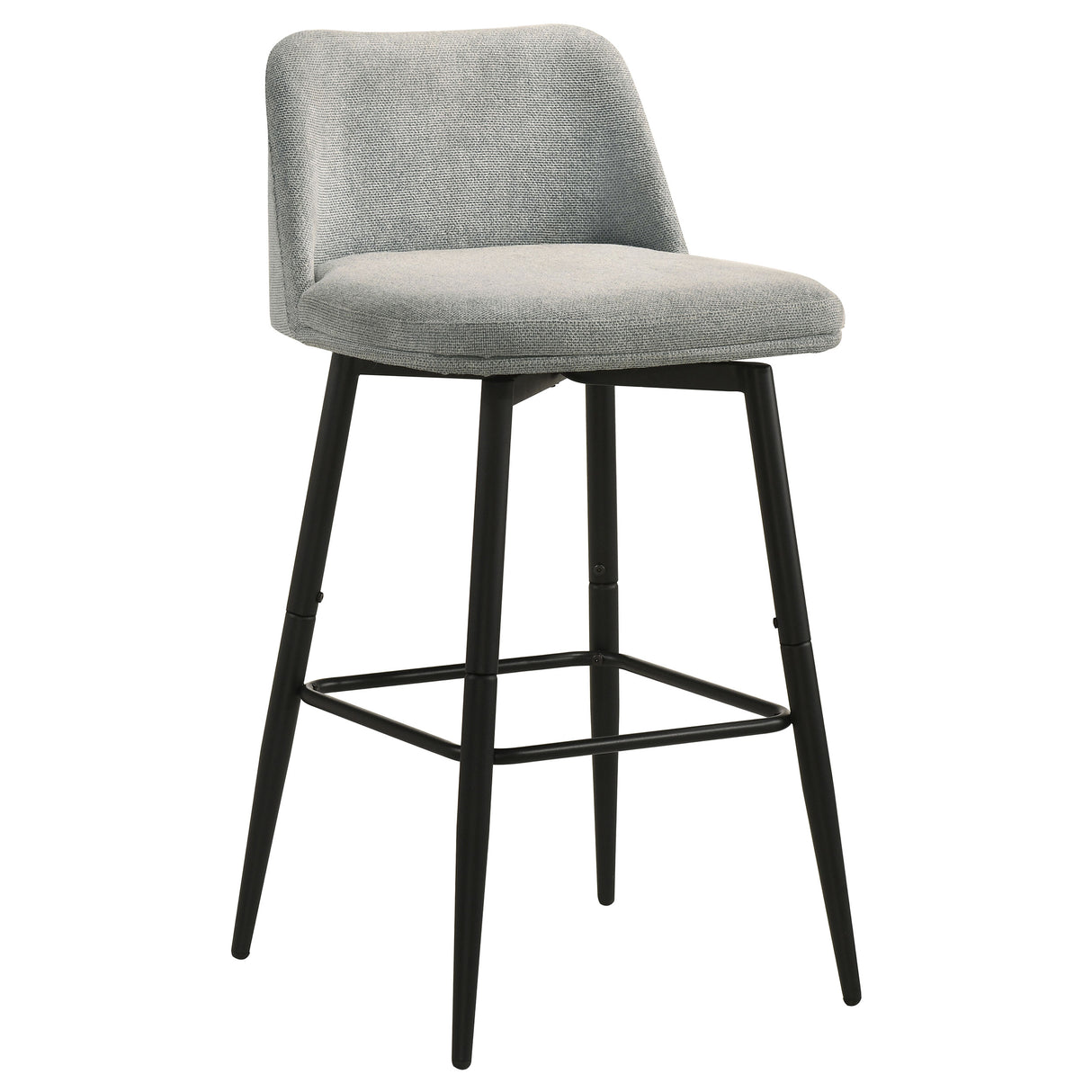 Mellor Grey Fabric Swivel Bar Chair, Set of 2