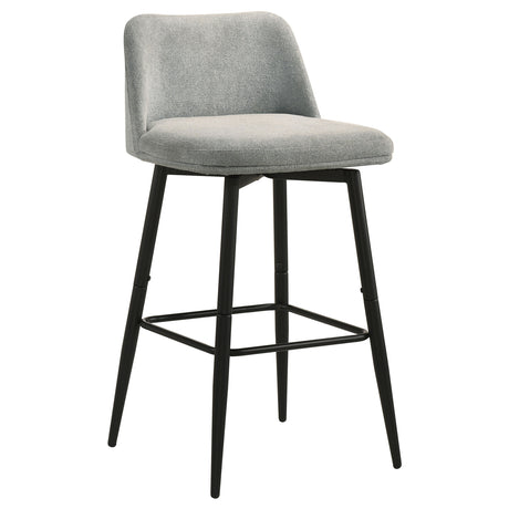 Mellor Grey Fabric Swivel Bar Chair, Set of 2