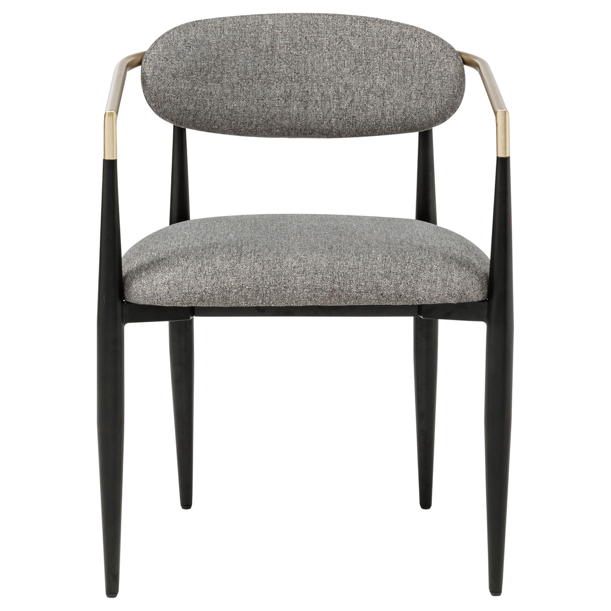 Bradbury Grey Fabric Dining Arm Chair Set of 2