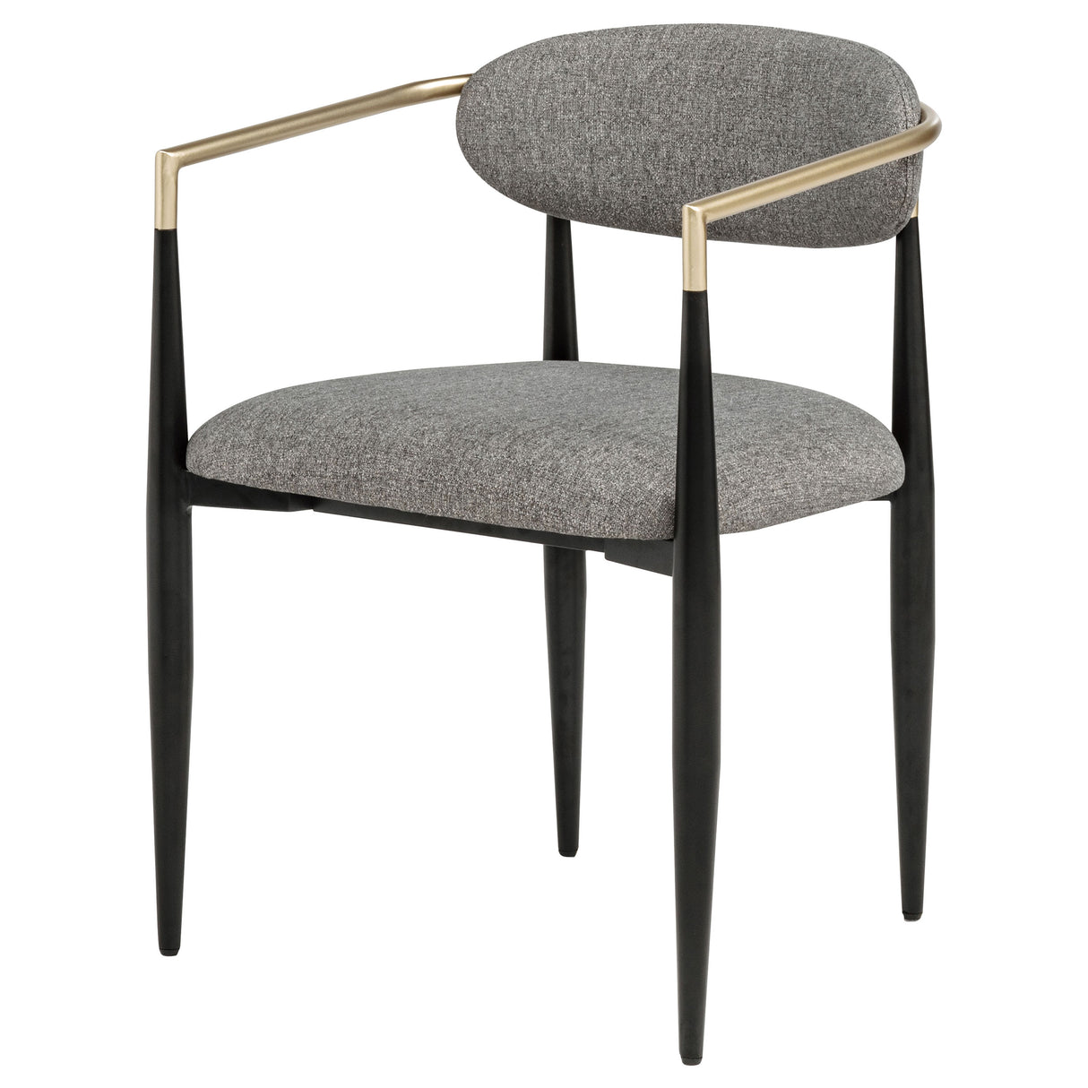 Bradbury Grey Fabric Dining Arm Chair Set of 2