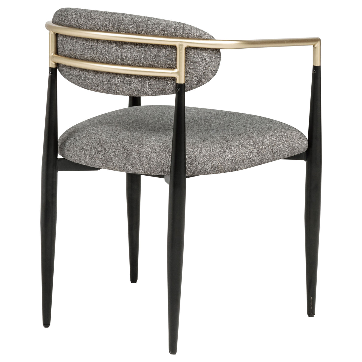 Bradbury Grey Fabric Dining Arm Chair Set of 2