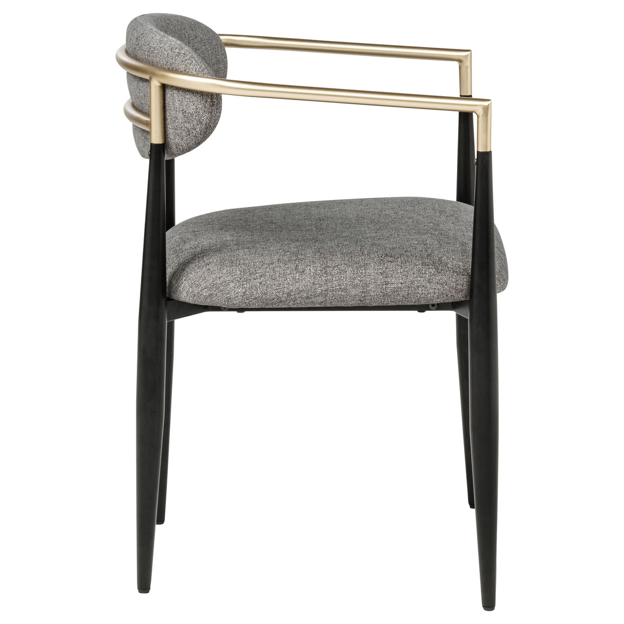 Bradbury Grey Fabric Dining Arm Chair Set of 2