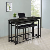 Hawes 4-Piece Counter Height Table Set in Dark Charcoal
