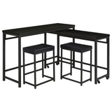 Hawes 4-Piece Counter Height Table Set in Dark Charcoal