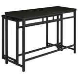 Hawes 4-Piece Counter Height Table Set in Dark Charcoal