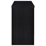 Topanga Engineered Wood Freestanding Home Bar Black