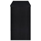 Topanga Engineered Wood Freestanding Home Bar Black