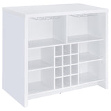 Topanga Engineered Wood Freestanding Home Bar, White
