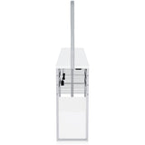 Risley 2-Door Circular LED Wine Cabinet White High Gloss