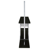 Risley 2-Door Circular LED Wine Cabinet Dark Charcoal