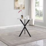 Kenzo Round 32-Inch Galvanized Steel Bistro Bar Table