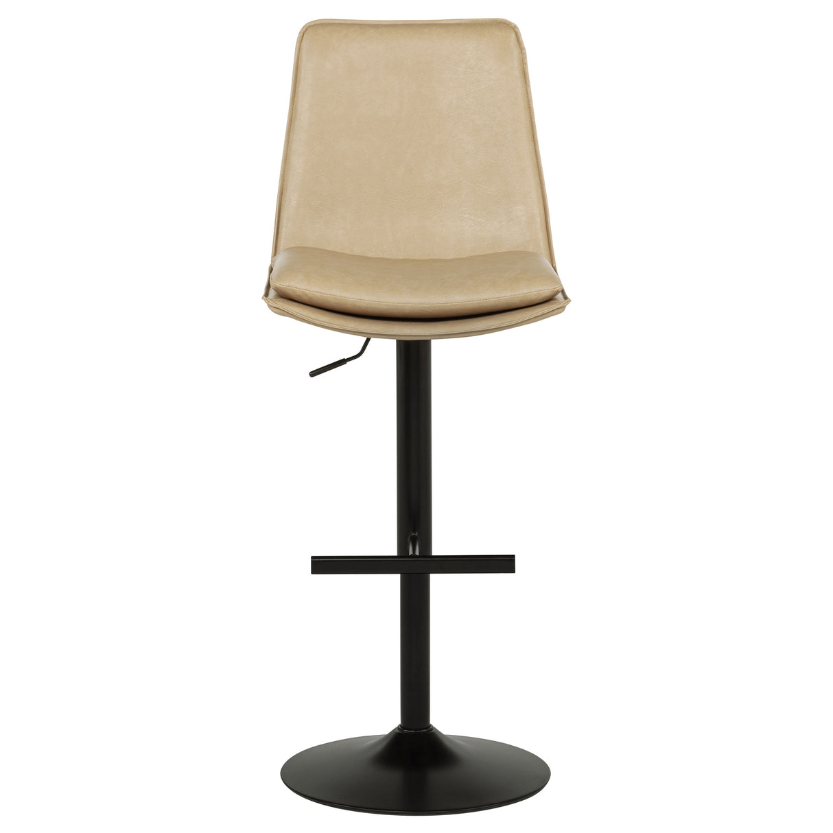 Eldridge Faux Leather Adjustable Bar Stool - Tan