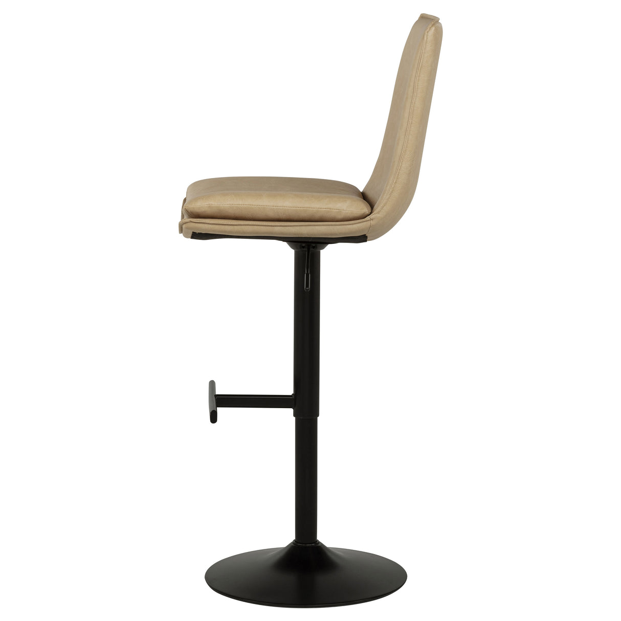 Eldridge Faux Leather Adjustable Bar Stool - Tan