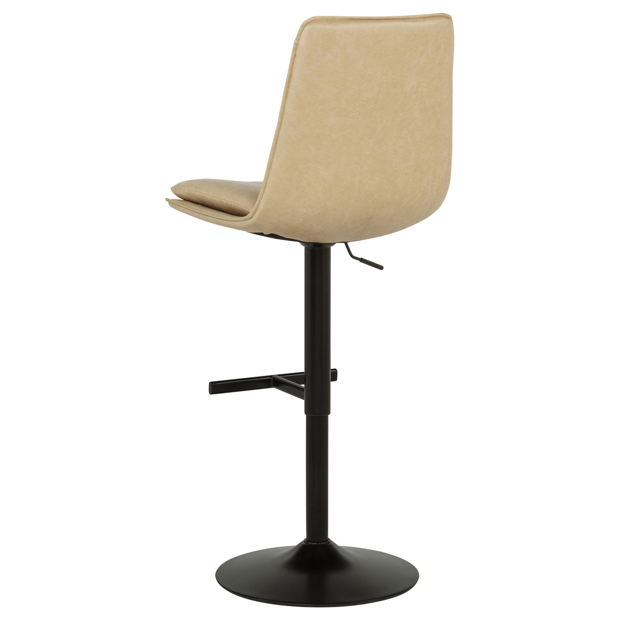 Eldridge Faux Leather Adjustable Bar Stool - Tan