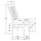 Briarwood Mango Oak Wood Dining Side Chairs, Set of 2
