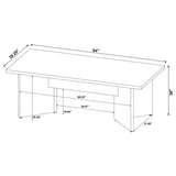Jamestown 84-Inch Mango Wood Dining Table