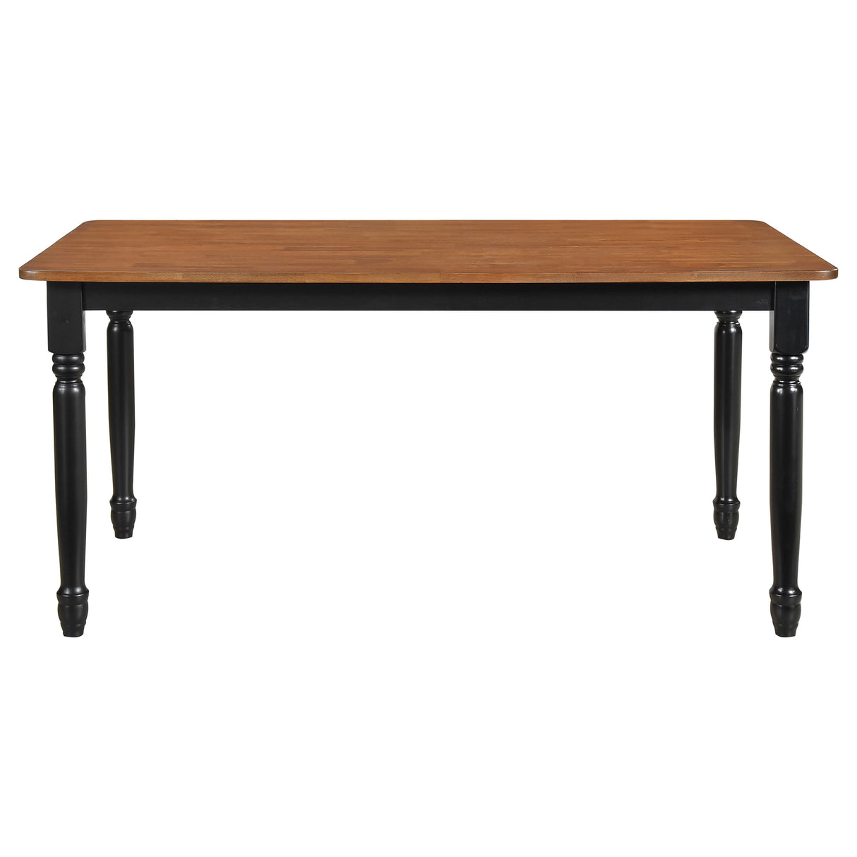 Hollyoak 5-Piece Rectangular Dining Set, Walnut and Black