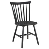 Hollyoak 5-Piece Rectangular Dining Set, Walnut and Black