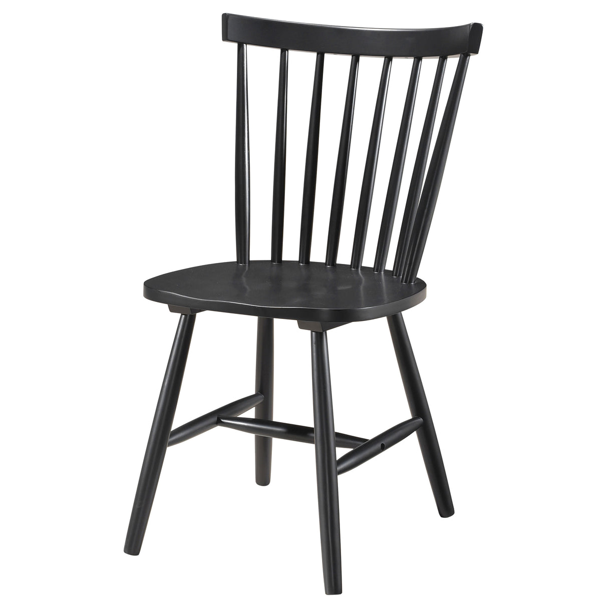 Hollyoak Windsor Wood Dining Side Chair Black Set of 2