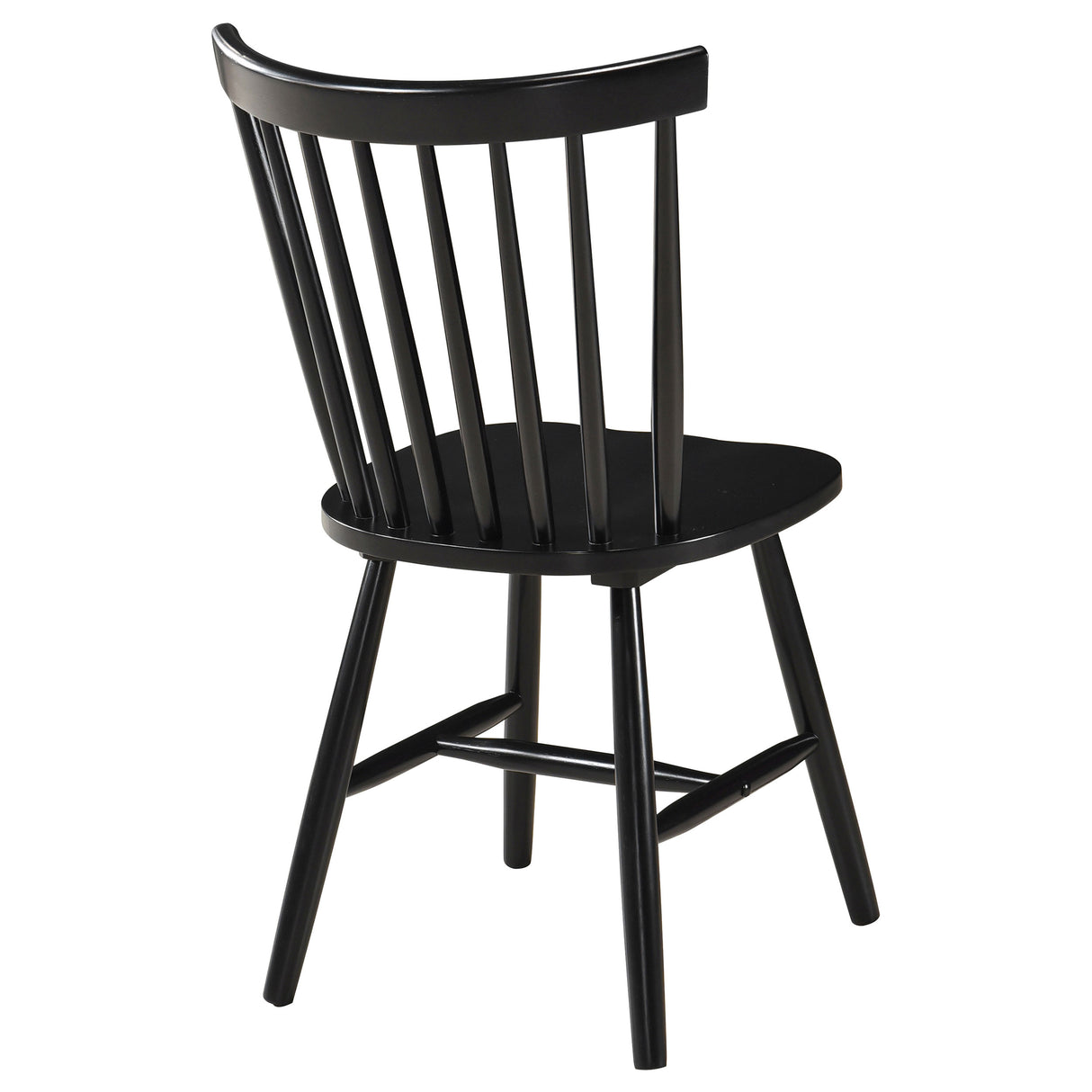 Hollyoak Windsor Wood Dining Side Chair Black Set of 2