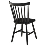 Hollyoak Windsor Wood Dining Side Chair Black Set of 2