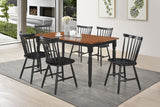 Hollyoak Windsor Wood Dining Side Chair Black Set of 2