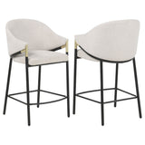 Chadwick Beige Fabric Counter Height Chair (Set of 2)