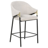 Chadwick Beige Fabric Counter Height Chair (Set of 2)