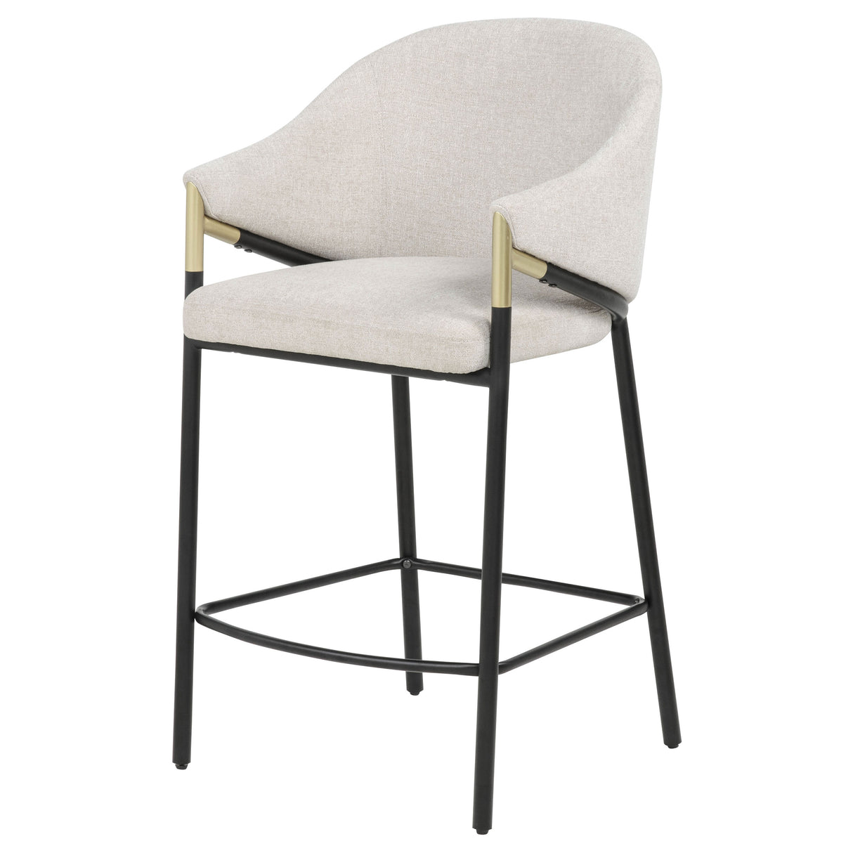 Chadwick Beige Fabric Counter Height Chair (Set of 2)
